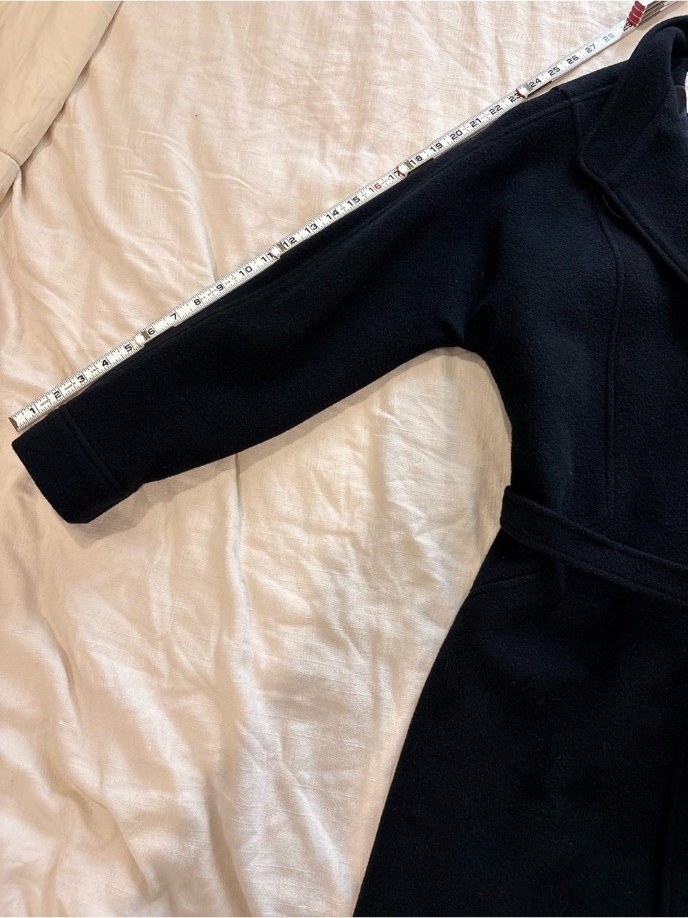 Vintage Neiman Marcus 100% Cashmere Black Long Overcoat Jacket Women’s Medium - Picture 9 of 12